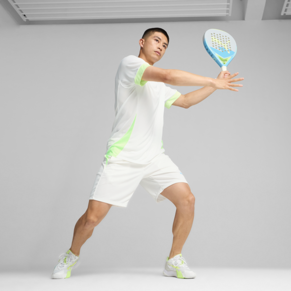 Shorts de pádel para hombre IndividualGOAL, PUMA White-Fizzy Apple, large-MEX