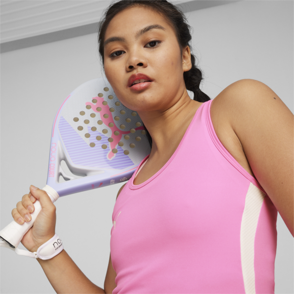 Individual Padel Tank Top, Poison Pink-PUMA White, large-ZAF