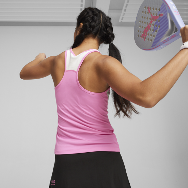 Individual Padel Tank Top, Poison Pink-PUMA White, large-ZAF
