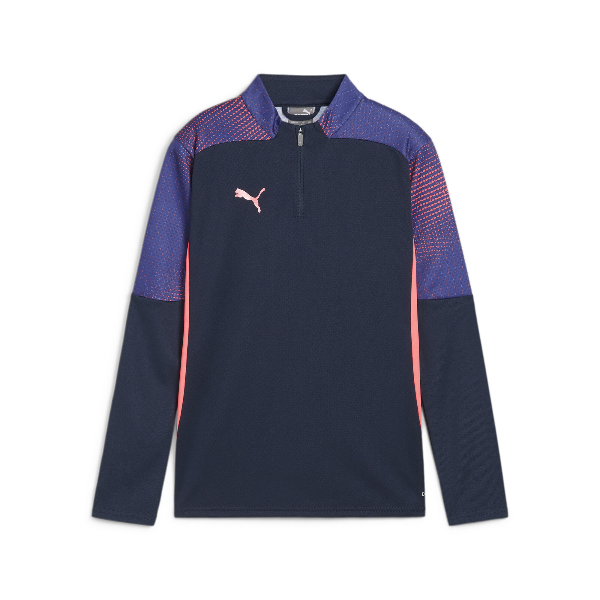 Puma Individual FINAL Quarter-Zip Top Youth, Blue, Size 11-12Y, Clothing