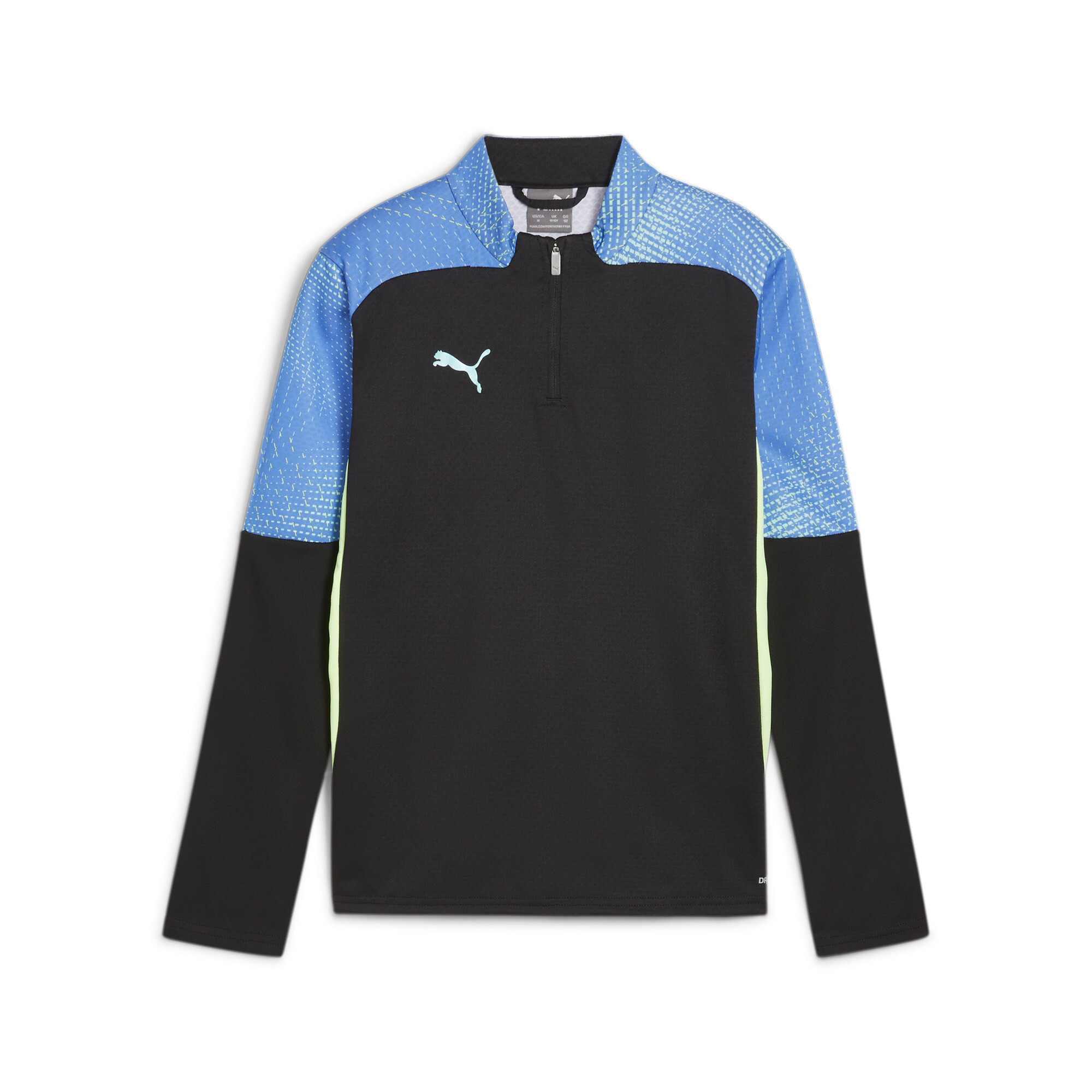 Puma individualFINAL Top mit viertellangem Reißverschluss Teenager Für Für Kinder | Mit Print | Black/Fizzy Apple | Größ...