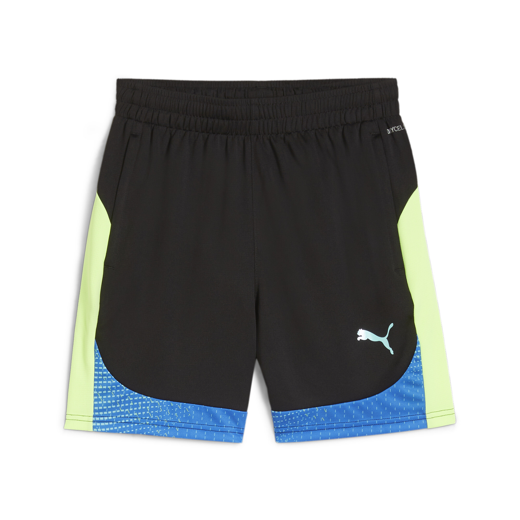 Puma individualFINAL Shorts Teenager Für Für Kinder | Mit Print | Black/Fizzy Apple | Größe: 7-8Y