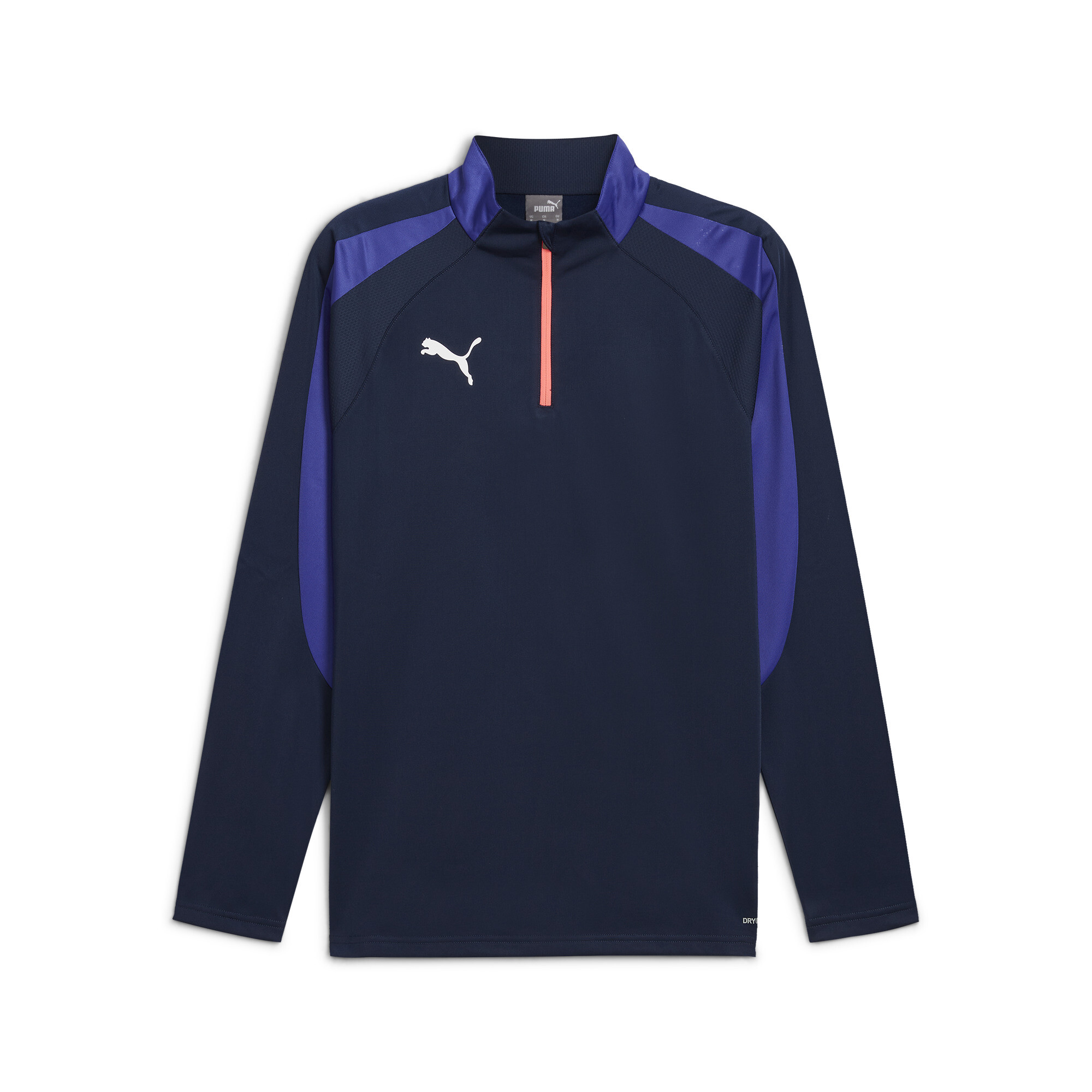 Men's Puma Individual LIGA Quarter-Zip Top, Blue, Size L, Sport