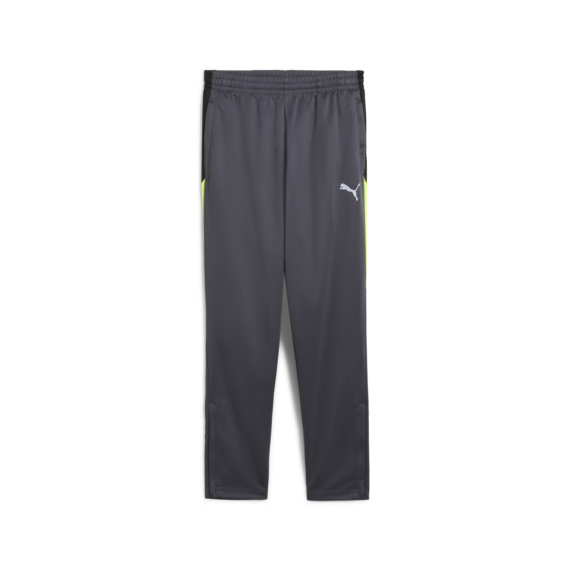 PUMA individualLIGA trainingsbroek, Grijs/Geel, Maat 13-14Y thumbnail 3