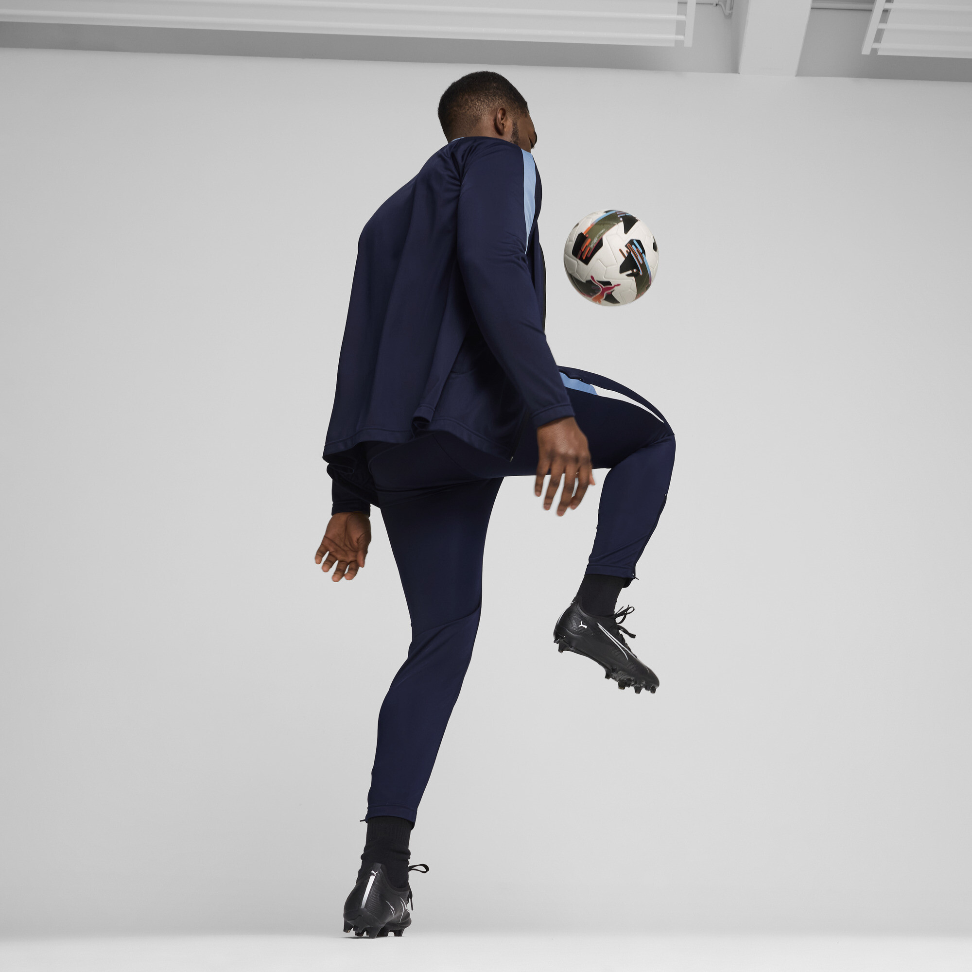 PUMA individualLIGA trainingspak voor Heren, Blauw/Wit, Maat XL thumbnail 5