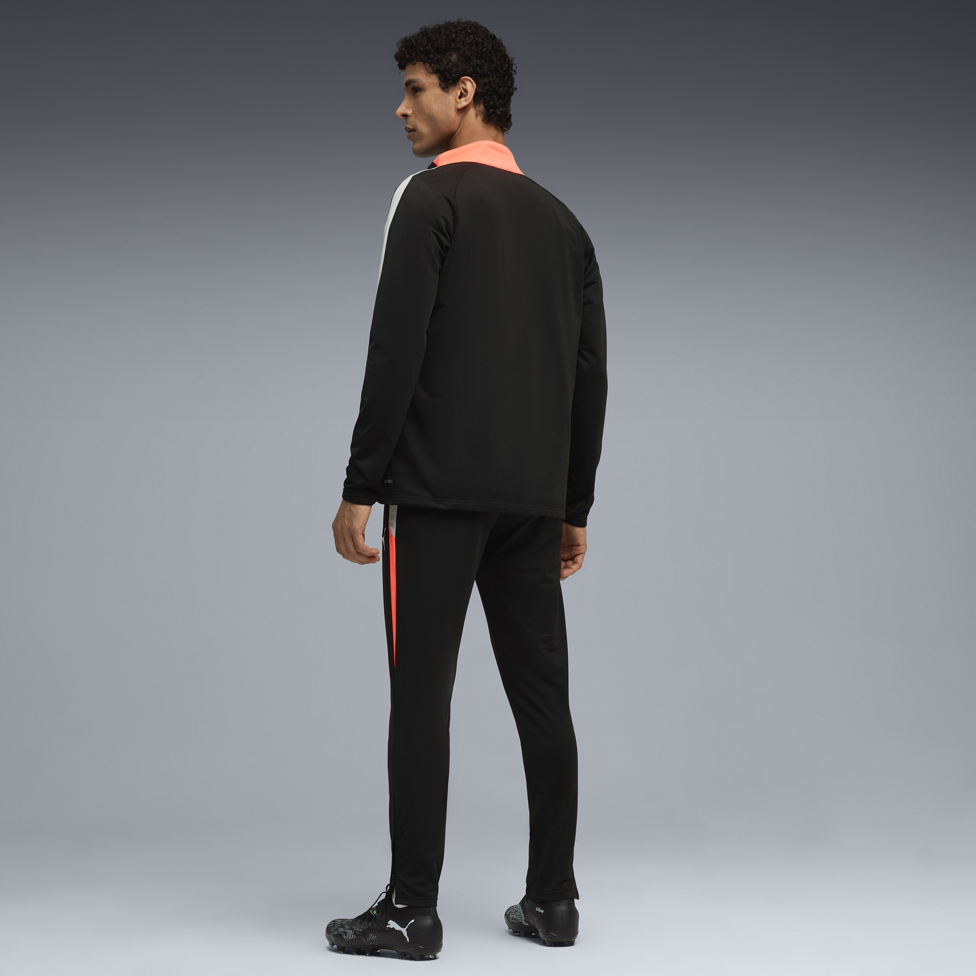 PUMA individualLIGA trainingspak voor Heren, Zwart/Grijs/Wit, Maat S thumbnail 5