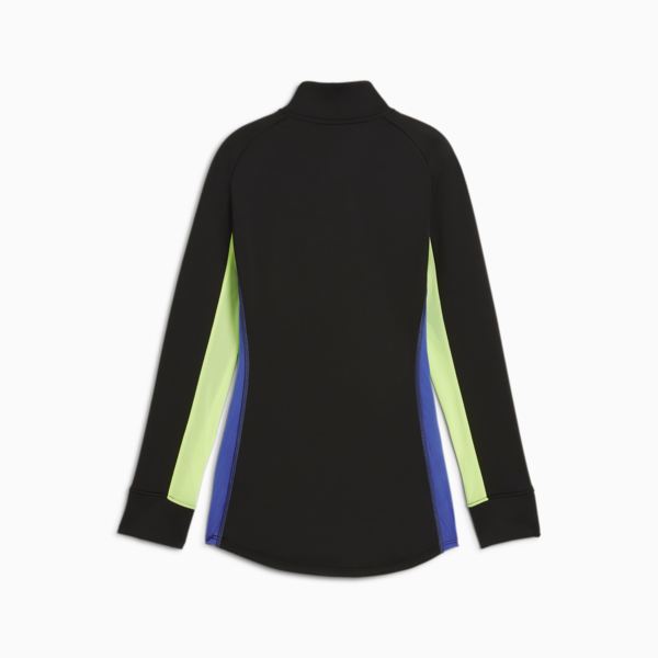 individualBLAZE Quarter-Zip Top Women, PUMA Black-Fizzy Apple, large-MEX