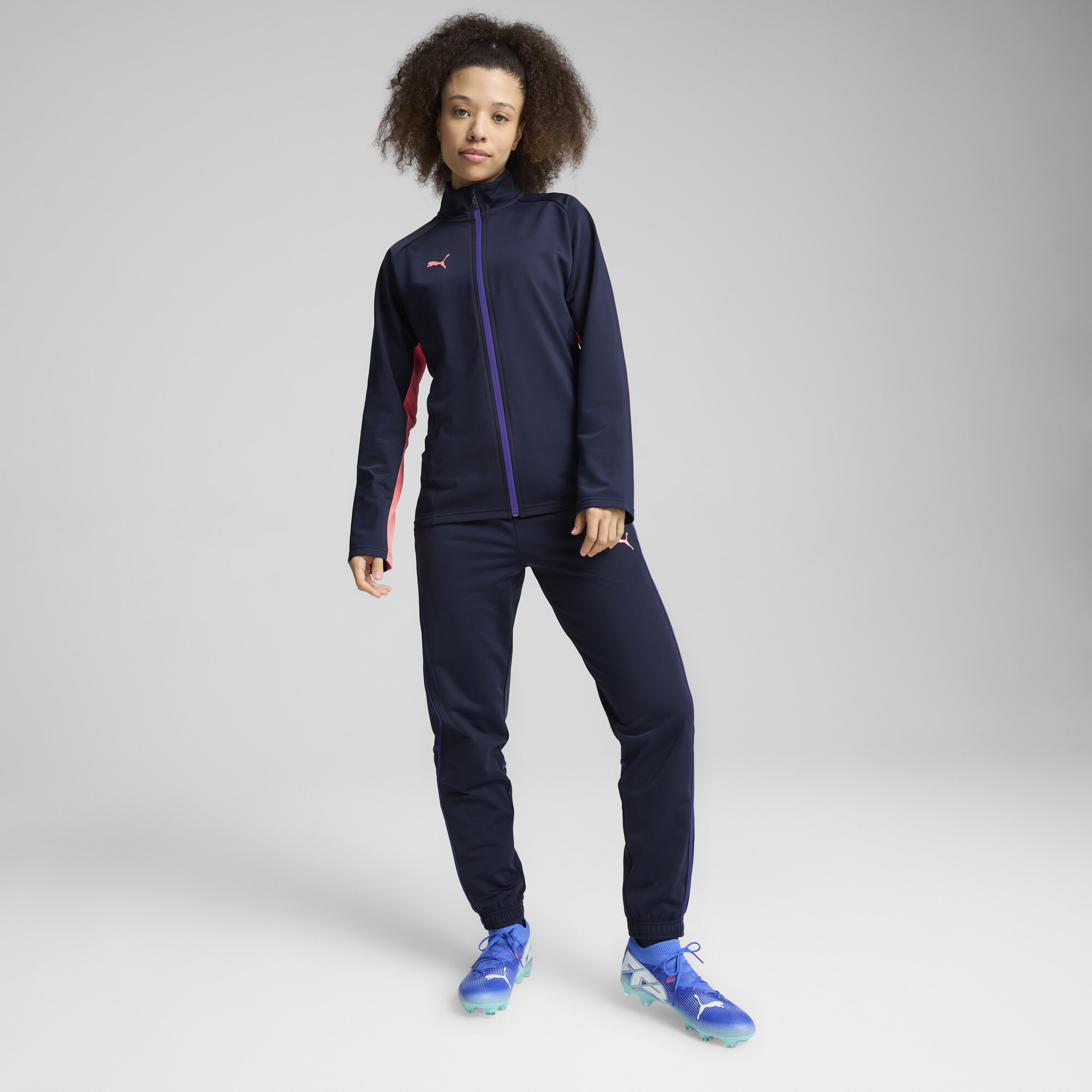 Women's Puma Individual BLAZE Tracksuit, Blue, Size S, Sport