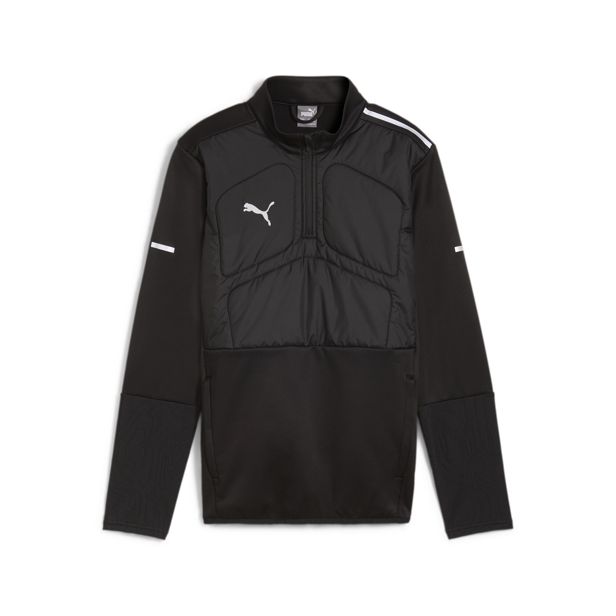 Puma Individual Winterised Quarter-Zip Top Youth, Black, Size 5-6Y, Clothing