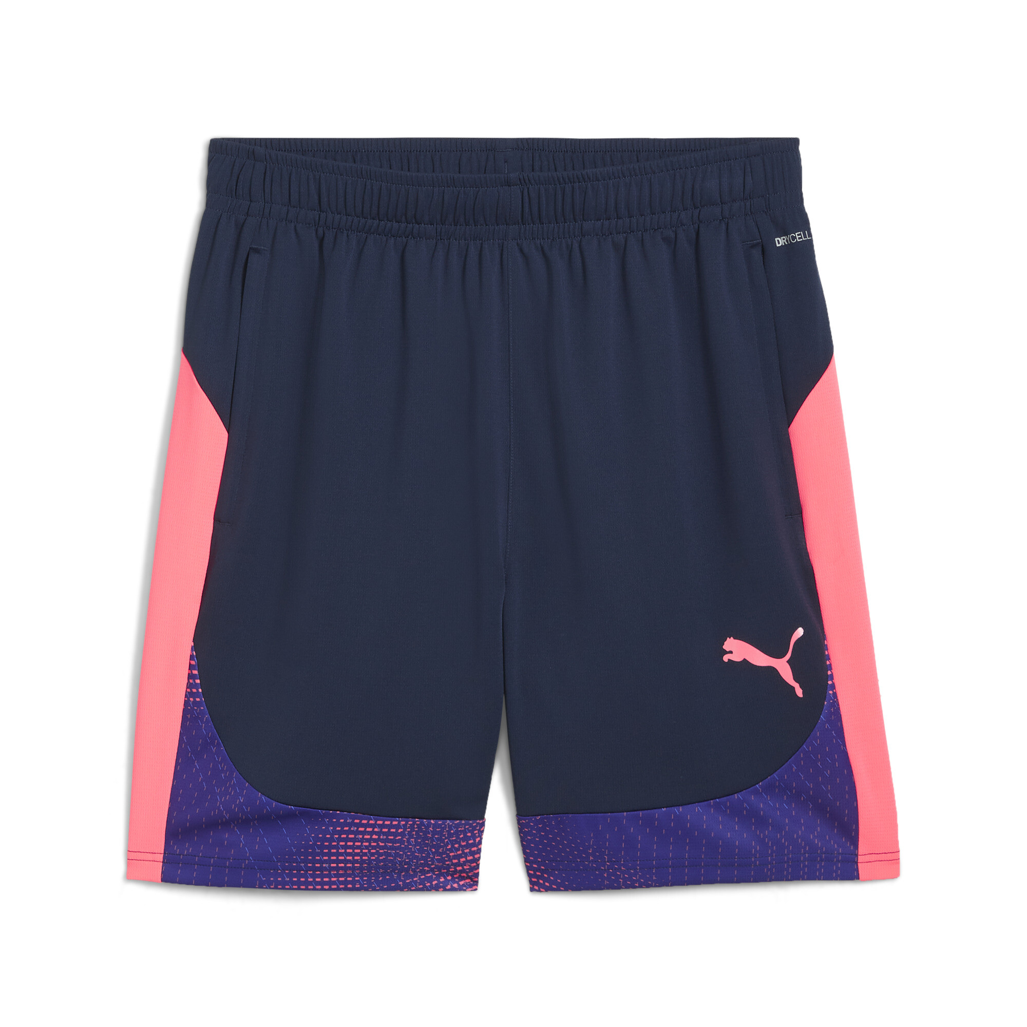 Puma individualFINAL Shorts Herren | Mit Print | Club Navy/Dark Amethyst | Größe: XL