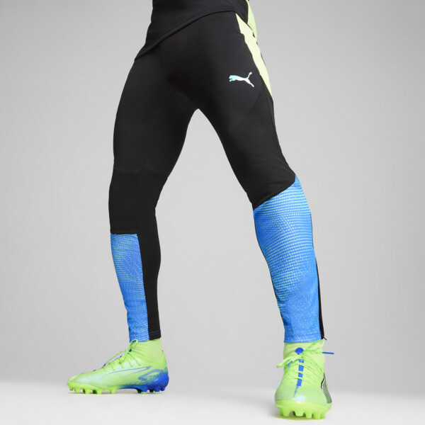 Puma Individualfinal Men's Training Pants In Black-fizzy Apple