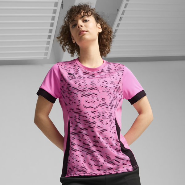 IndividualGOAL Graphic Jersey Women, Poison Pink-PUMA Black, large-MEX