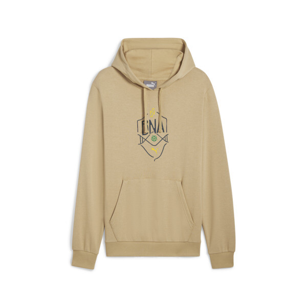 Puma X Neymar Jr "bna" Men's Hoodie In Sand Dune-pelé Yellow