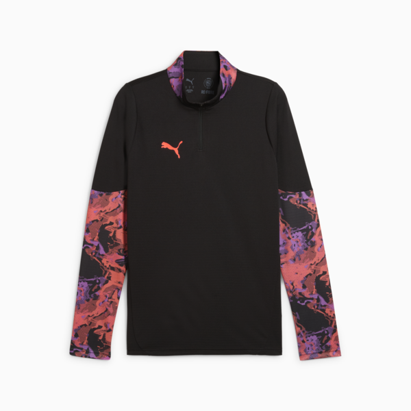 Playera de fútbol con cierre individualCUP para hombre, PUMA Black, large-MEX