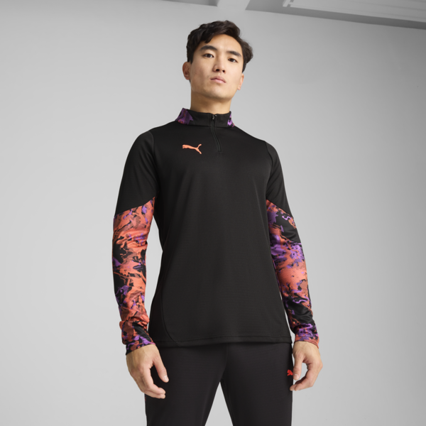 Playera de fútbol con cierre individualCUP para hombre, PUMA Black, large-MEX