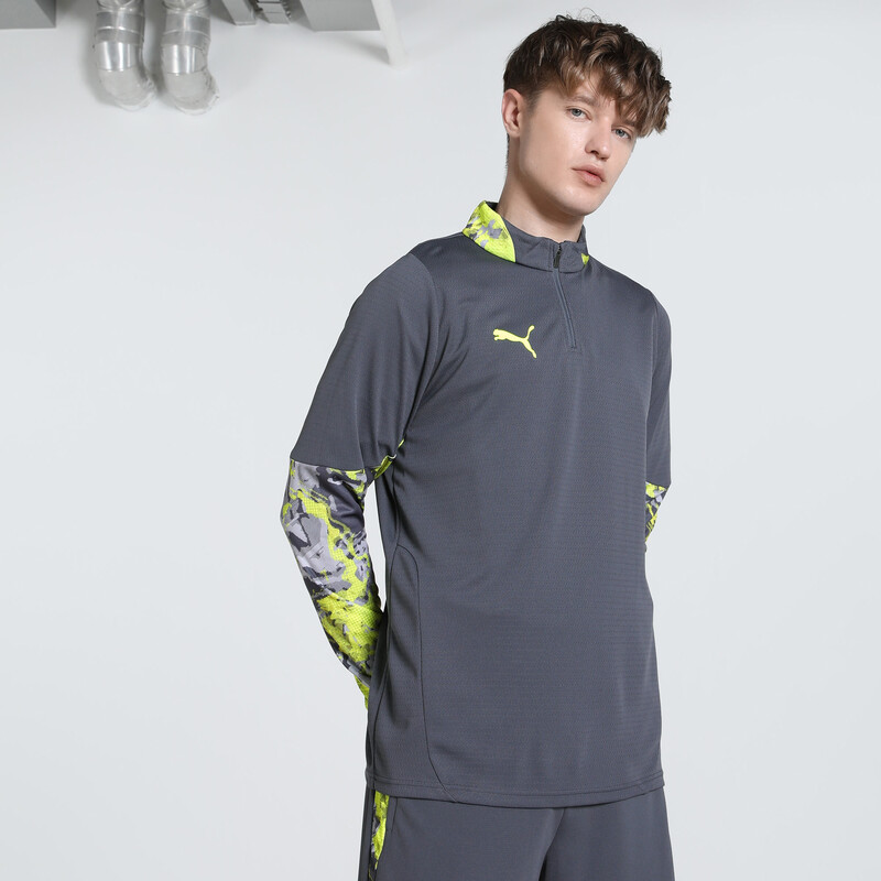 

Men's PUMA IndividualCUP Quarter-Zip Slim Fit Football Top