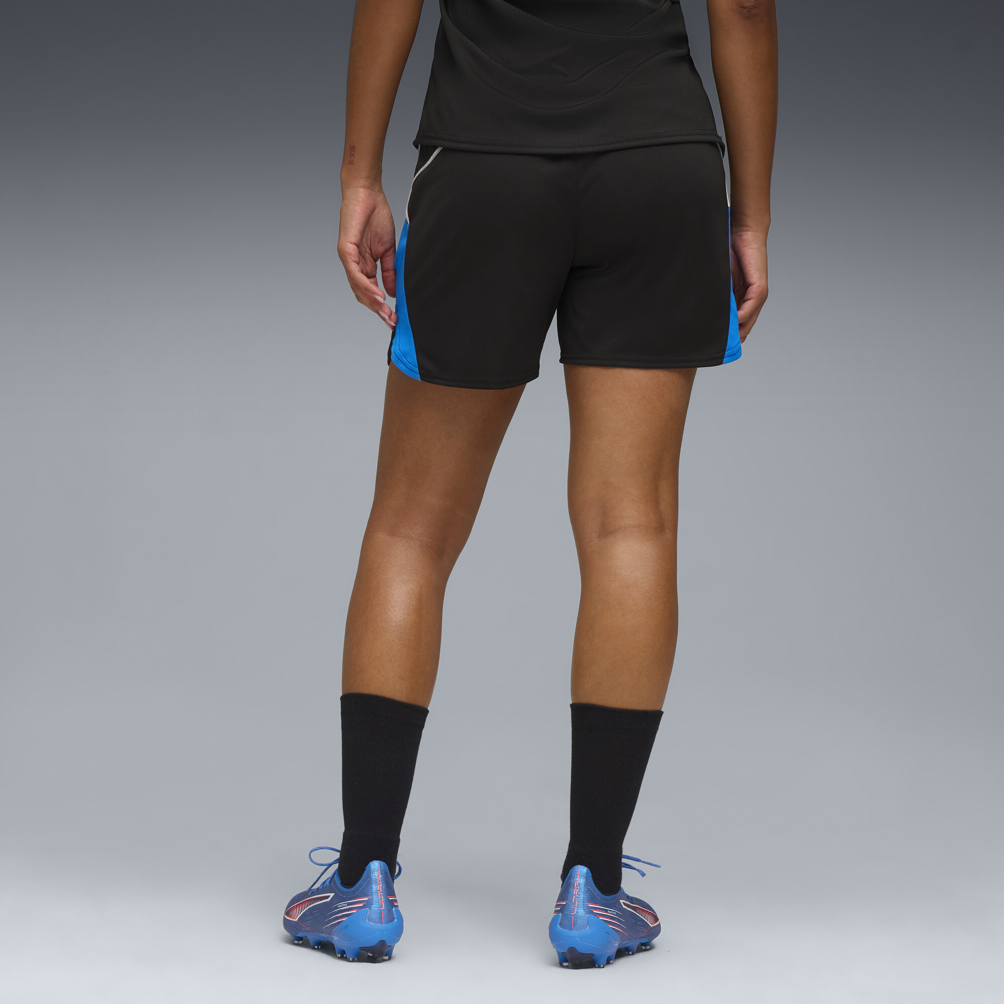 PUMA IndividualBLAZE voetbalshort voor Dames, Blauw/Zwart/Grijs, Maat XL thumbnail 3
