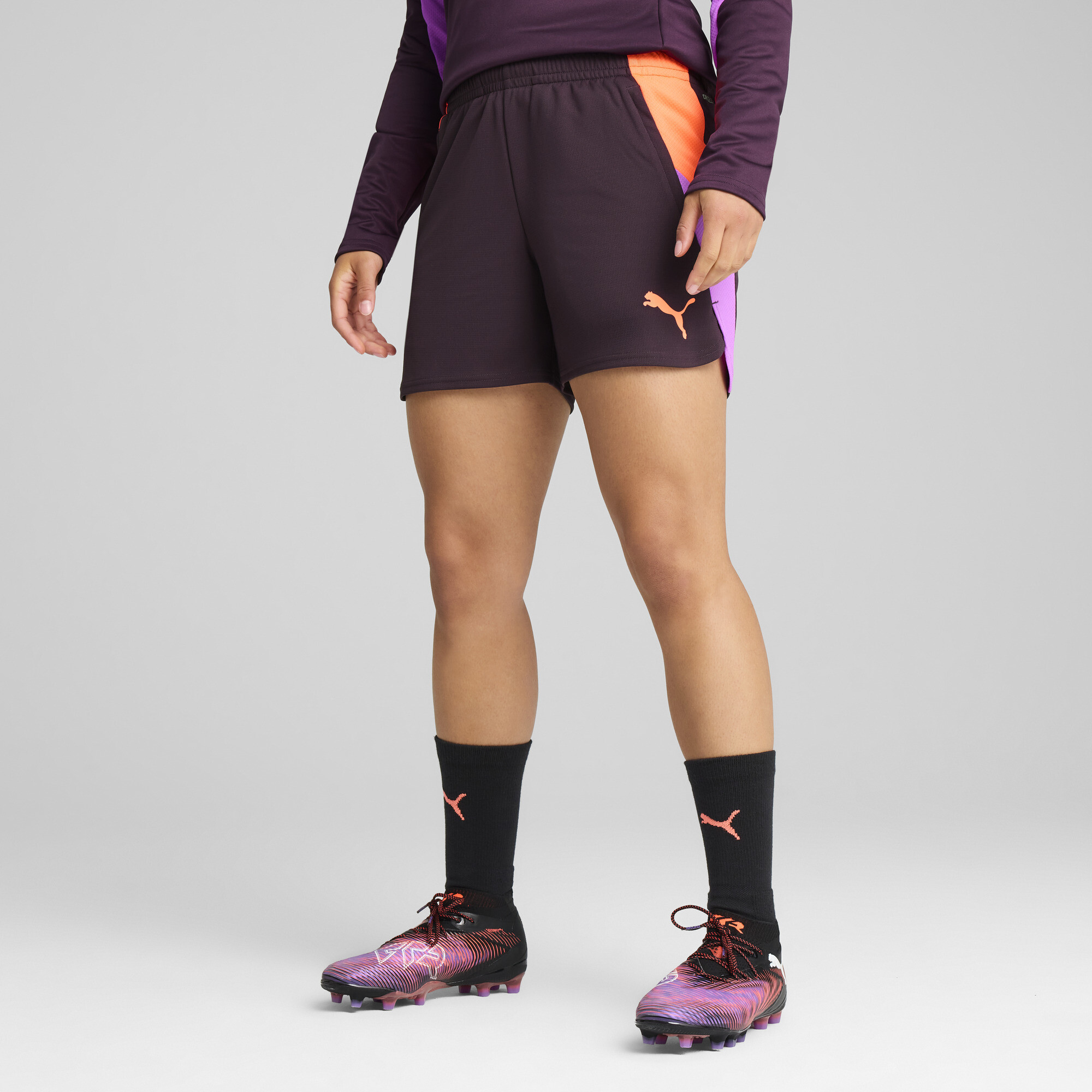 Puma individualBLAZE Fußballshorts Damen | Midnight Plum | Größe: L