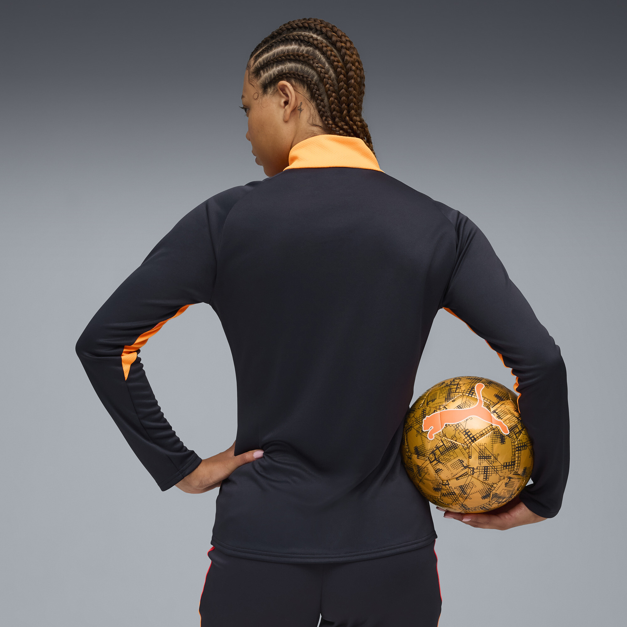 PUMA IndividualBLAZE voetbaltop met kwartrits voor Dames, Blauw, Maat XS thumbnail 5