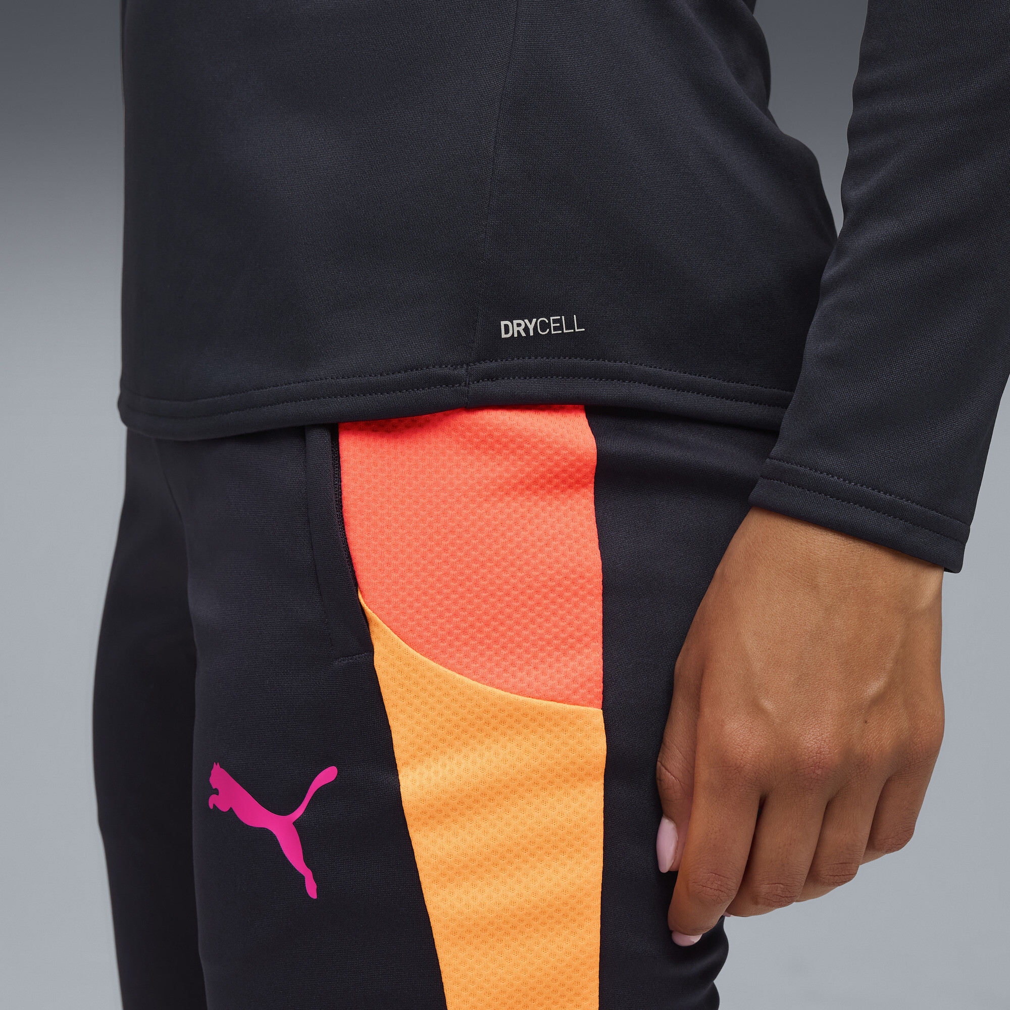 PUMA IndividualBLAZE voetbaltop met kwartrits voor Dames, Blauw, Maat XS thumbnail 4