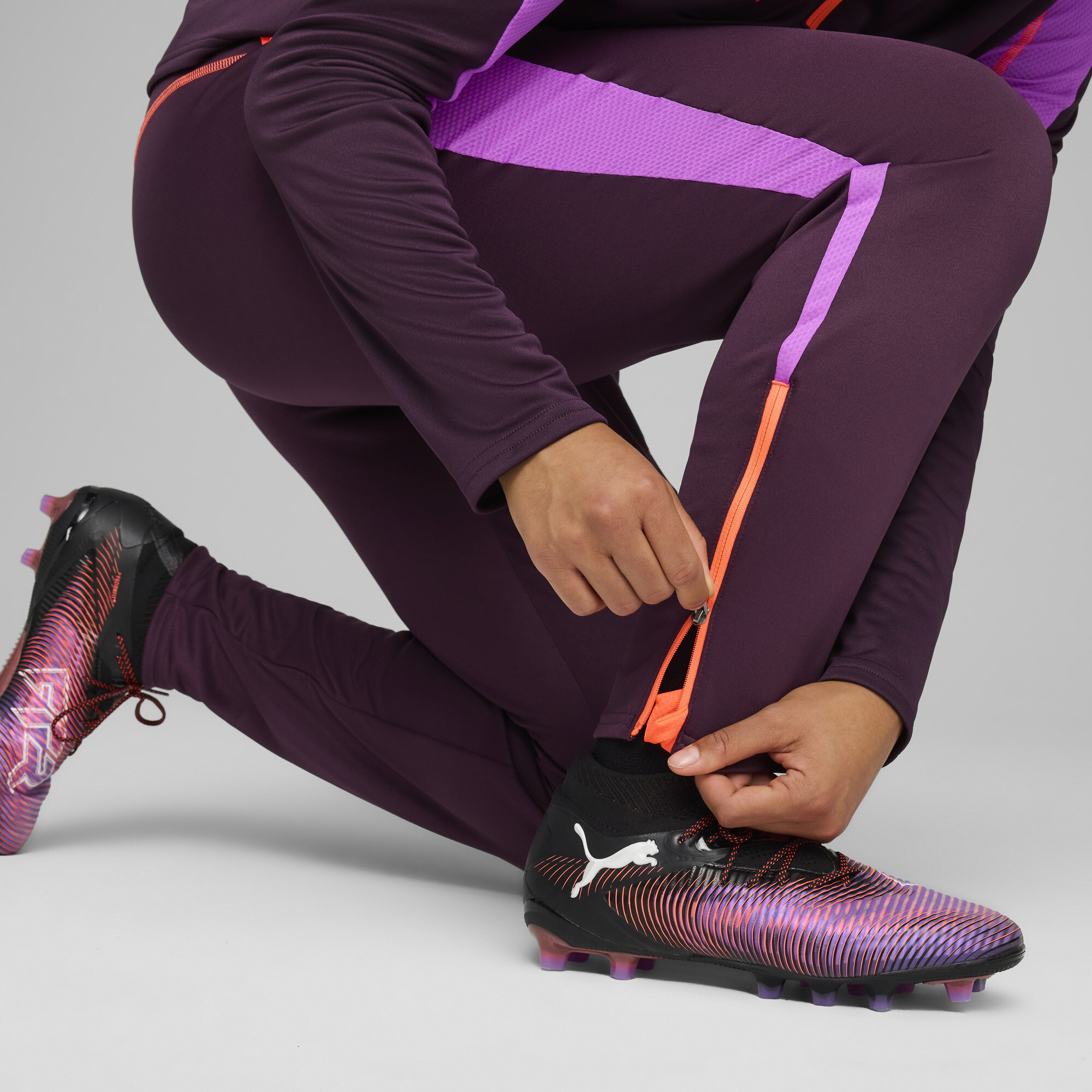 PUMA individualBLAZE Training Pants Dames sportbroek - Midnight Plum