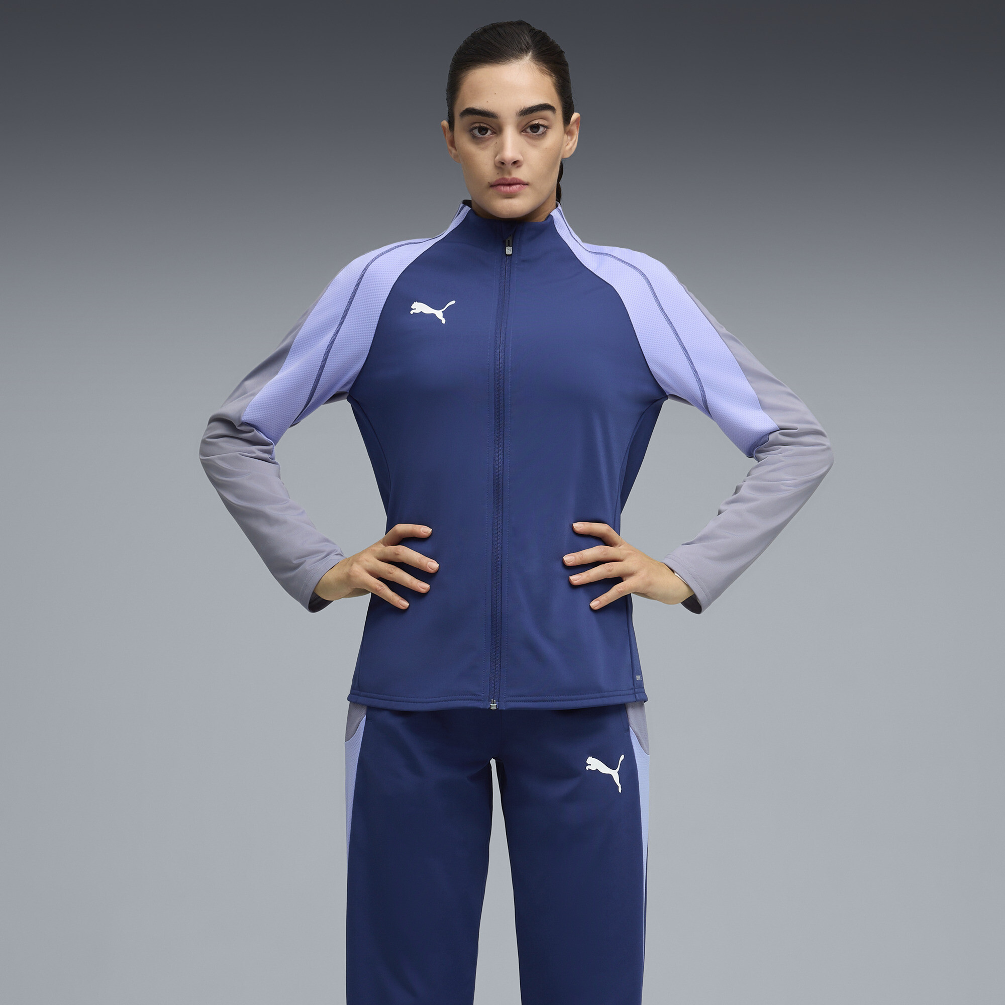 PUMA IndividualBLAZE voetbaltrainingspak voor Dames, Blauw/Wit, Maat XXL thumbnail 4