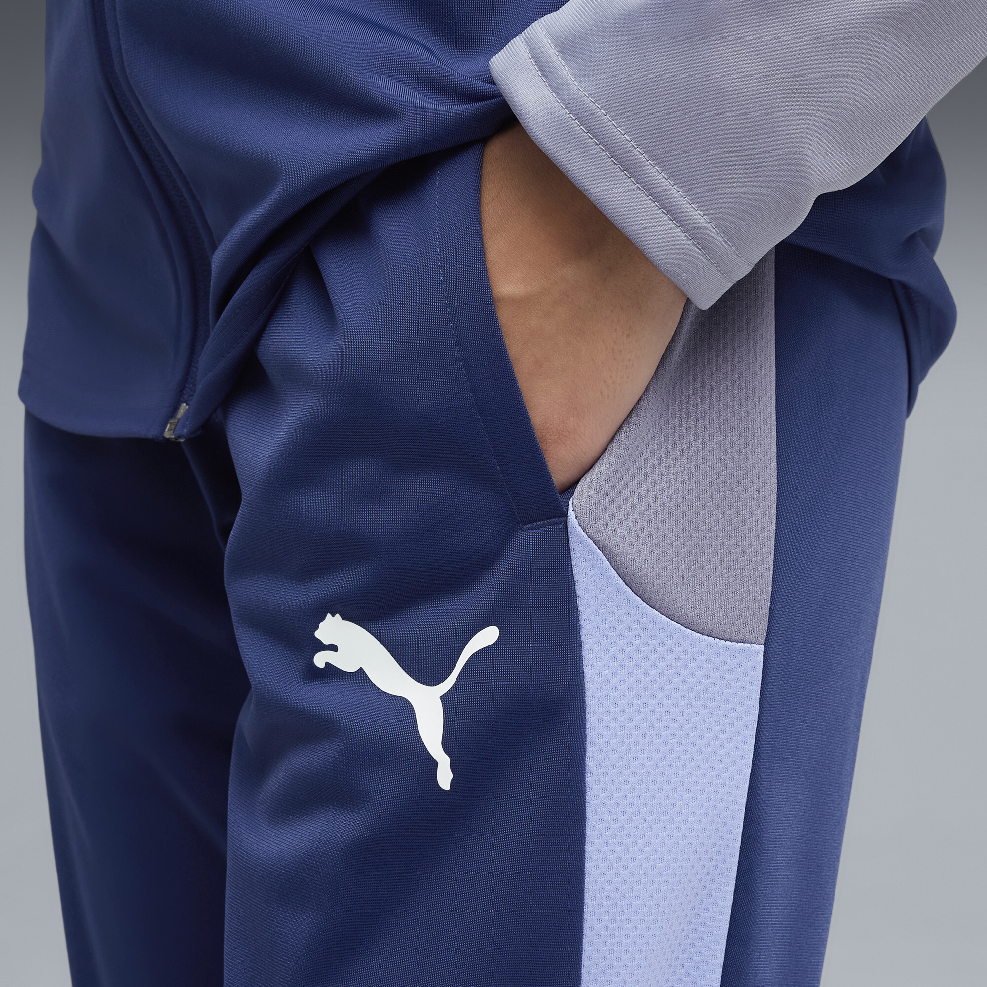 PUMA IndividualBLAZE voetbaltrainingspak voor Dames, Blauw/Wit, Maat XXL thumbnail 2