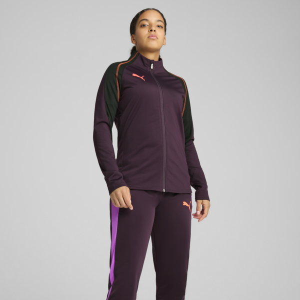 Conjunto de fútbol individualBLAZE para mujer, Midnight Plum-Glowing Red, large-MEX