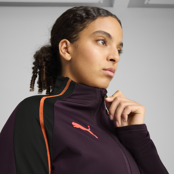 Conjunto de fútbol individualBLAZE para mujer, Midnight Plum-Glowing Red, large-MEX