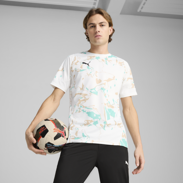 IndividualEARTH DAY Football Jersey Men, PUMA White-Light Sand, large-MEX