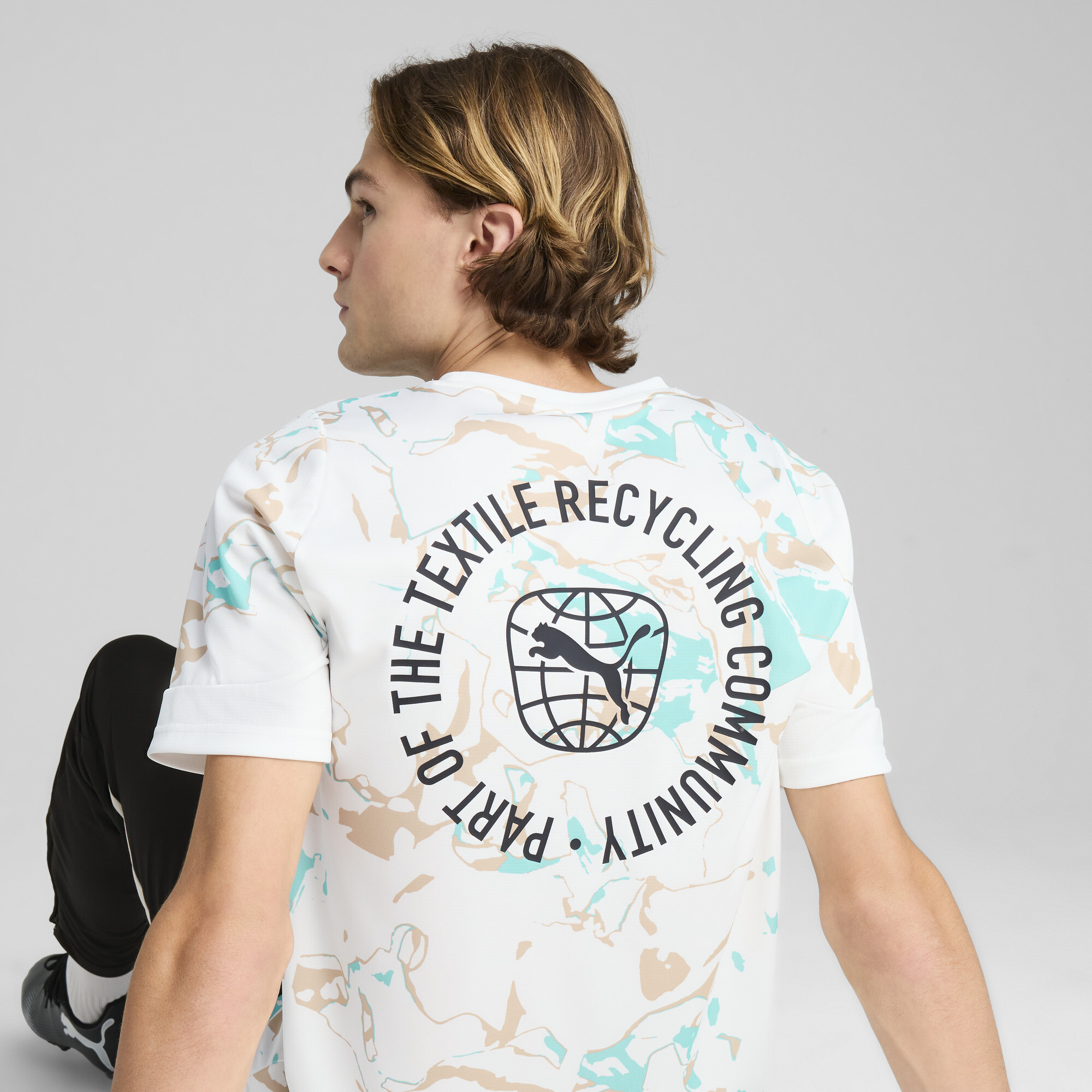 PUMA IndividualEARTH DAY voetbalshirt voor Heren, Wit, Maat XL thumbnail 5