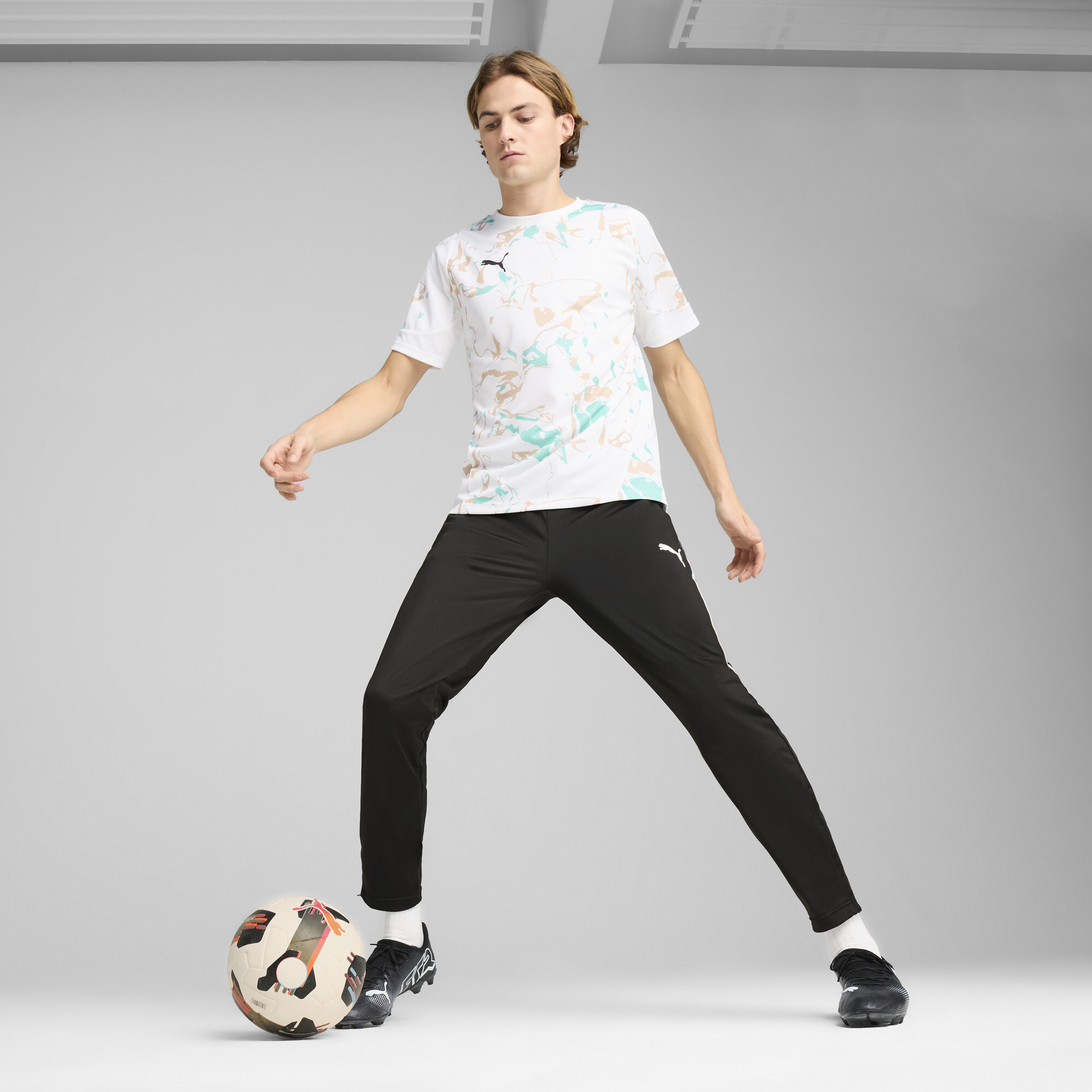 PUMA IndividualEARTH DAY voetbalshirt voor Heren, Wit, Maat XL thumbnail 4