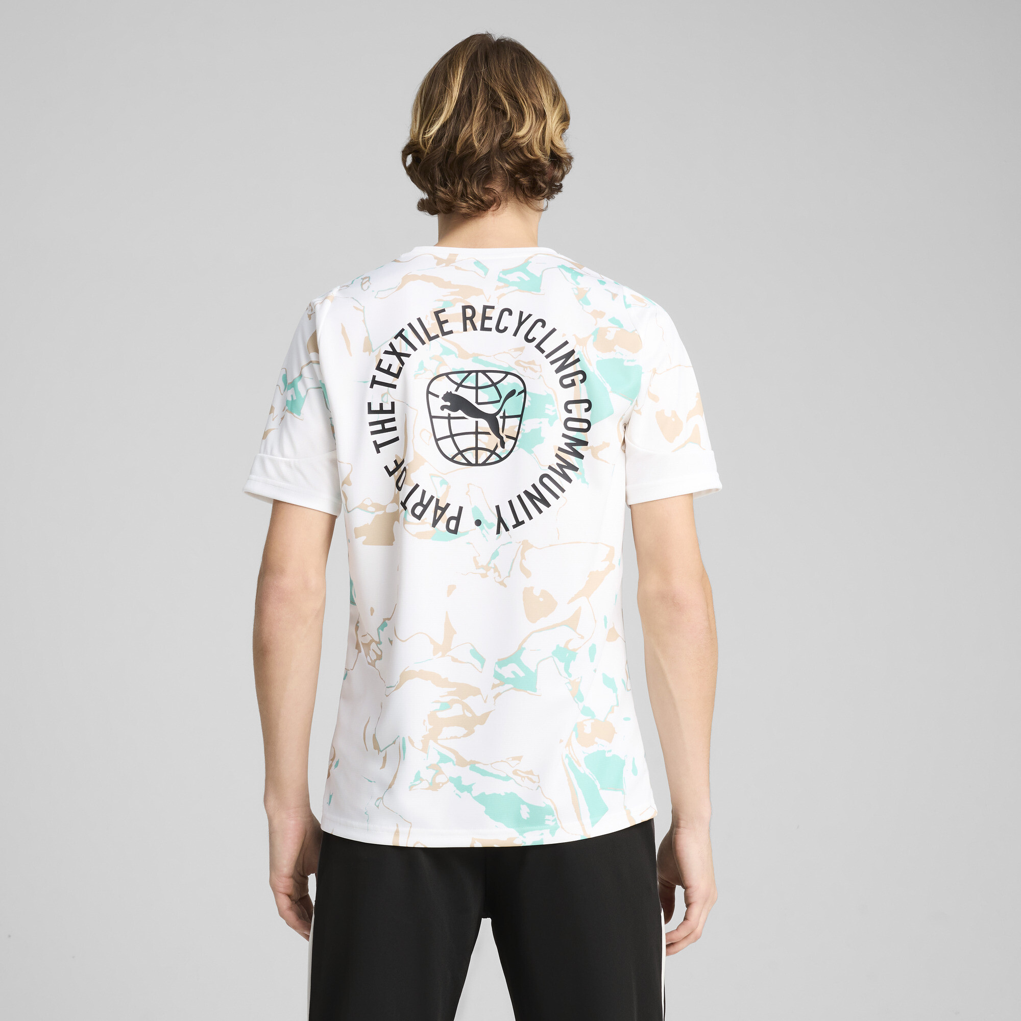 PUMA IndividualEARTH DAY voetbalshirt voor Heren, Wit, Maat XL thumbnail 3