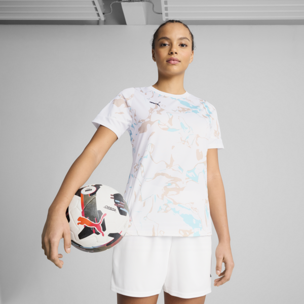 IndividualEARTH DAY Football Jersey Women, PUMA White-Light Sand, large-MEX