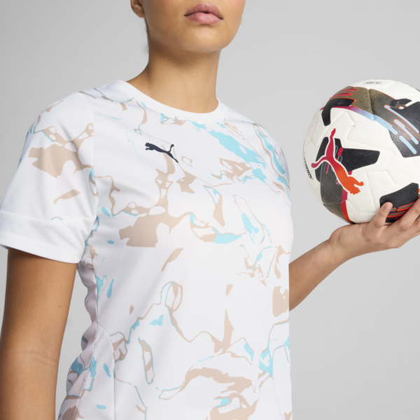 IndividualEARTH DAY Football Jersey Women, PUMA White-Light Sand, large-MEX