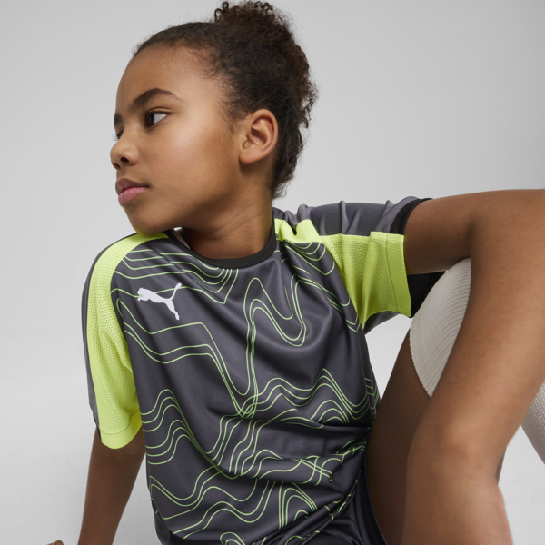 IndividualLIGA Graphic Football Jersey Youth, Galactic Gray-Yellow Alert, large-MEX