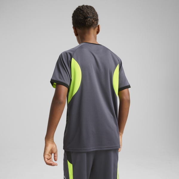 IndividualLIGA Graphic Football Jersey Youth, Galactic Gray-Yellow Alert, large-MEX