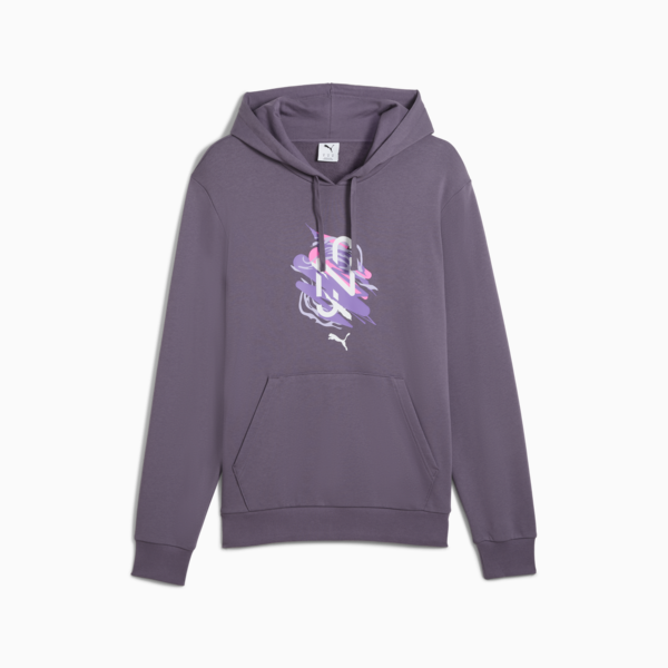 Buzo con capucha PUMA x NEYMAR Creativity para hombre, Purple Charcoal, large-ARG