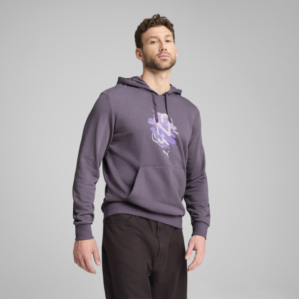 Buzo con capucha PUMA x NEYMAR Creativity para hombre, Purple Charcoal, large-ARG
