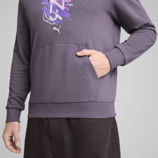 Buzo con capucha PUMA x NEYMAR Creativity para hombre, Purple Charcoal, large-ARG