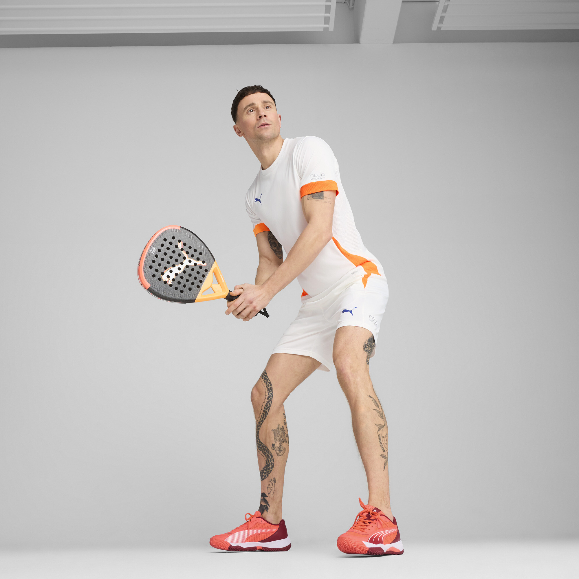 PUMA INDIVIDUAL padeltrainingsshort voor Heren, Blauw/Wit, Maat XS thumbnail 4