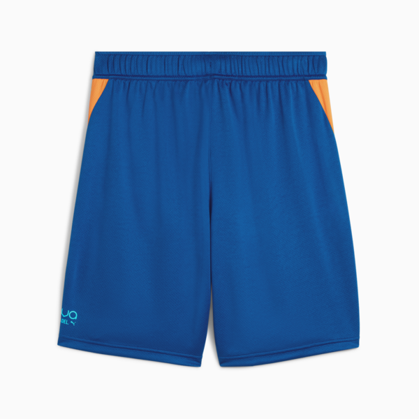 INDIVIDUAL Padel Training Shorts Men, Vivid Blue-Heat Fire, large-ZAF