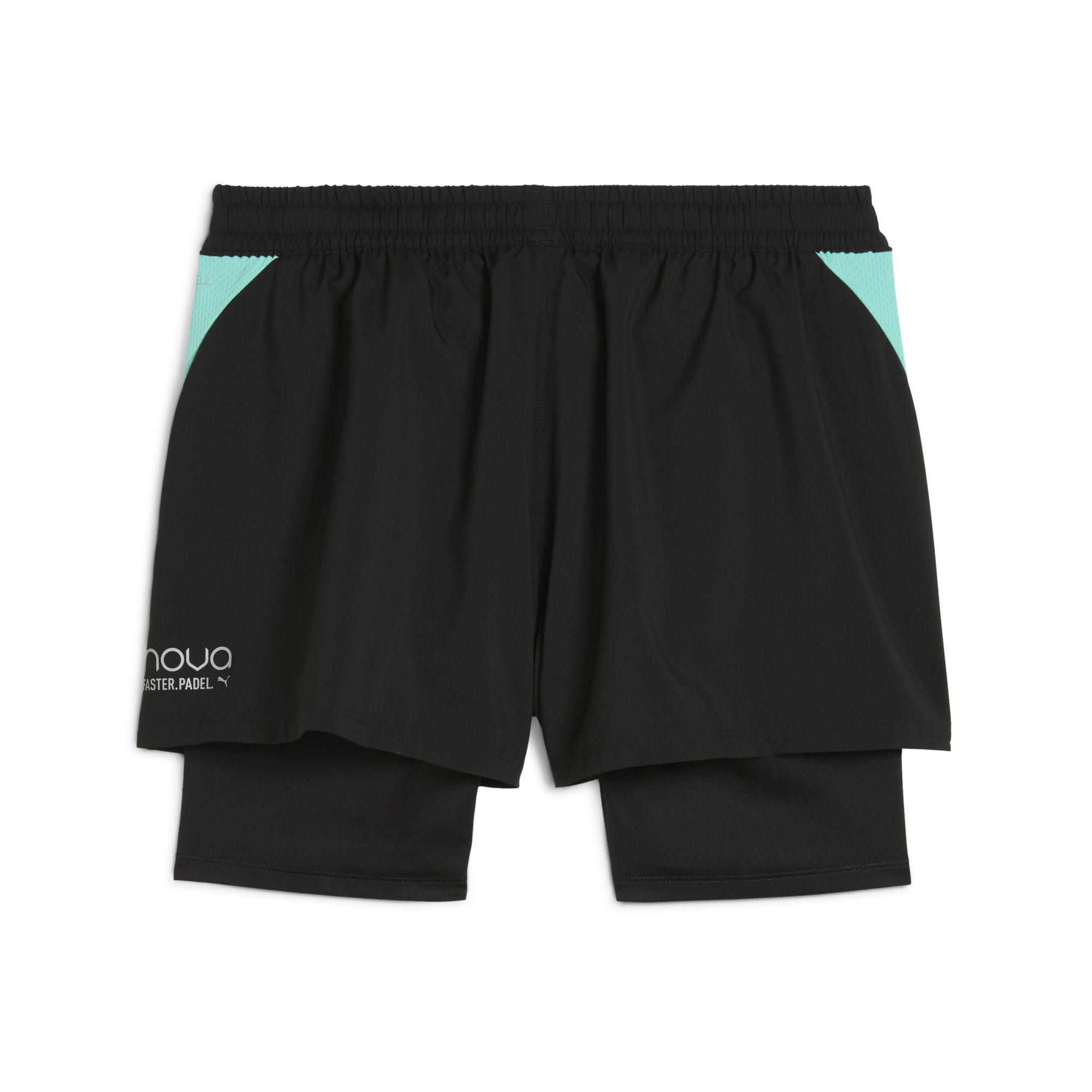 INDIVIDUAL 2-in-1-padelshort voor Dames, Zwart/Paars, Maat S | PUMA