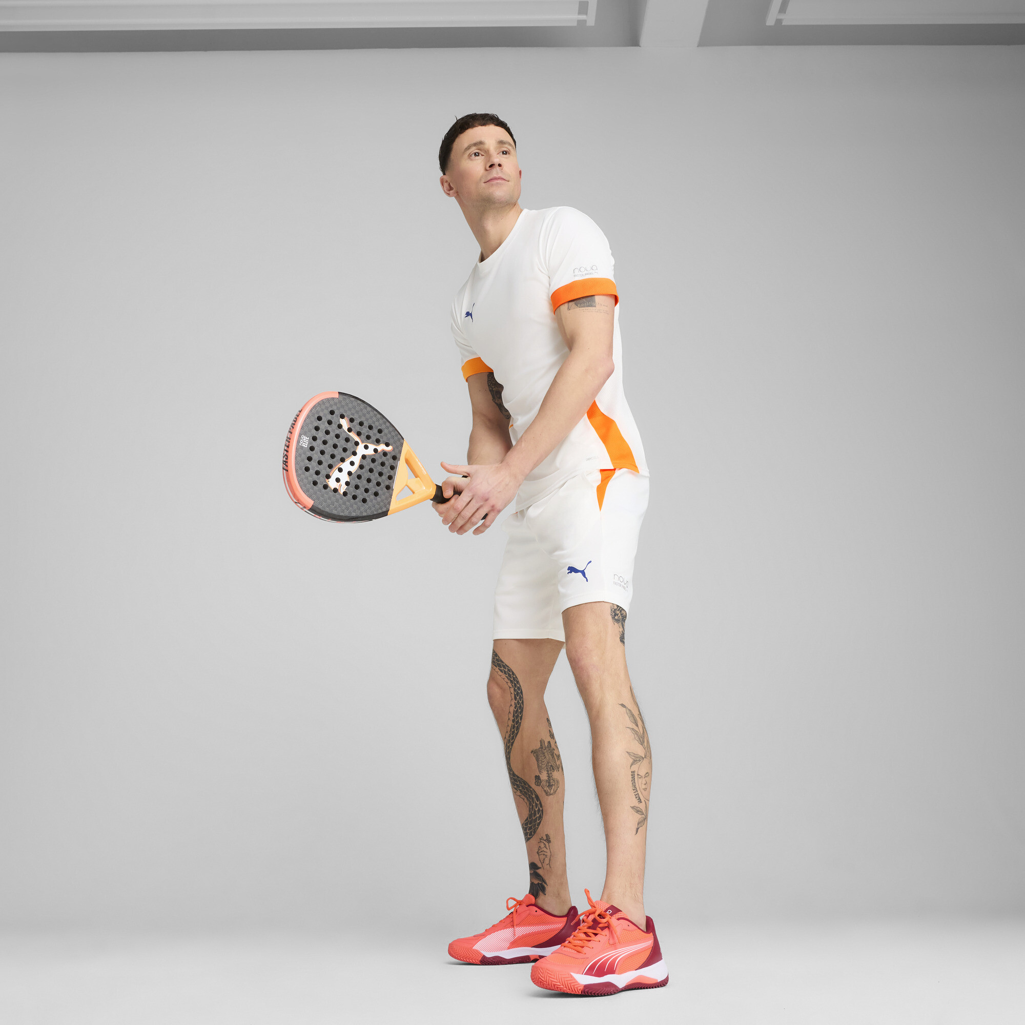 PUMA INDIVIDUAL padelshirt voor Heren, Blauw/Wit, Maat 3XL thumbnail 4