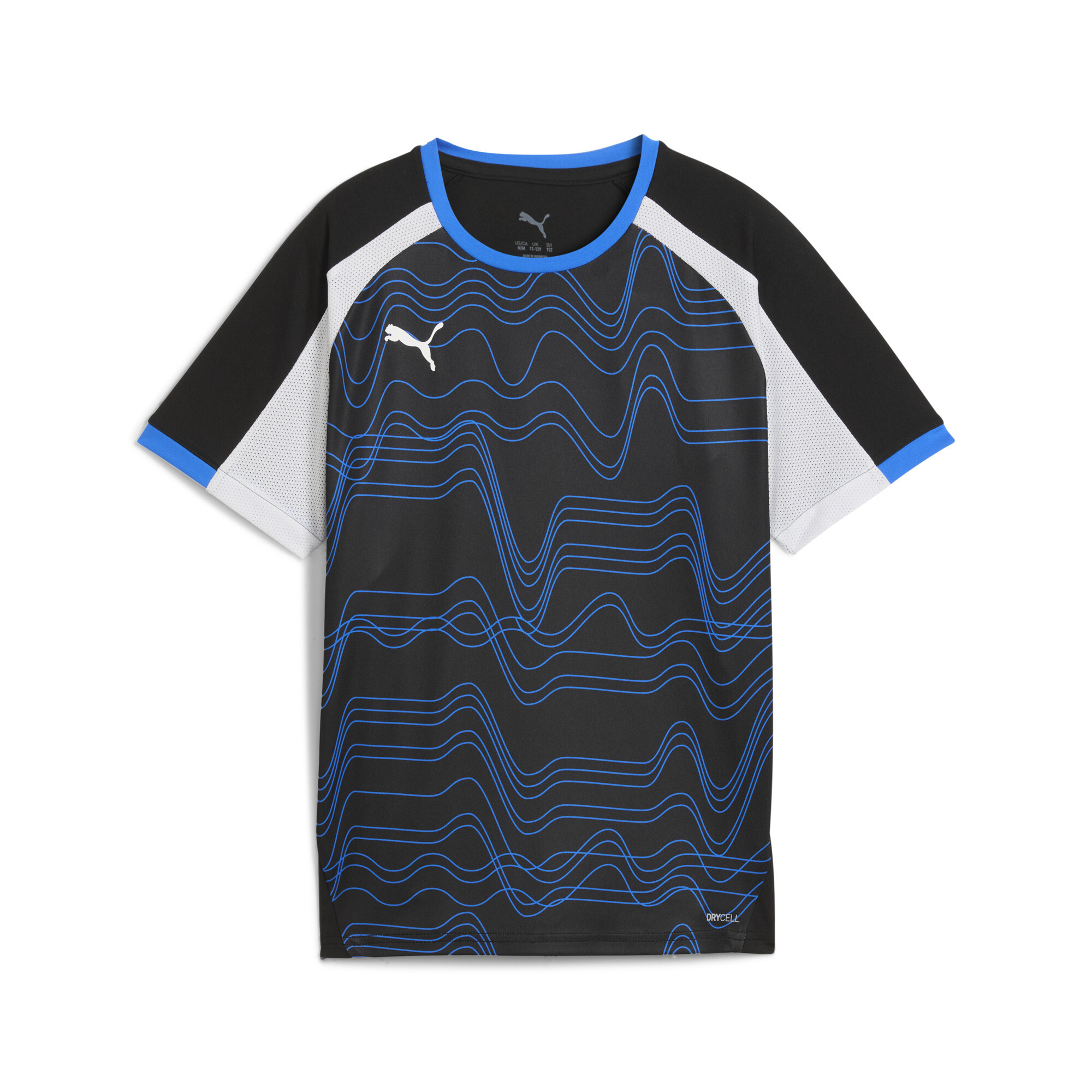 商品情報クラシックなリーガスタイルをモダンにアレンジしたPUMAジャージ。PUMAフットボールブーツからインスパイアされた鮮やかなカラーポップとPUMAフォームストリップのエレメントが特徴的。総柄プリ