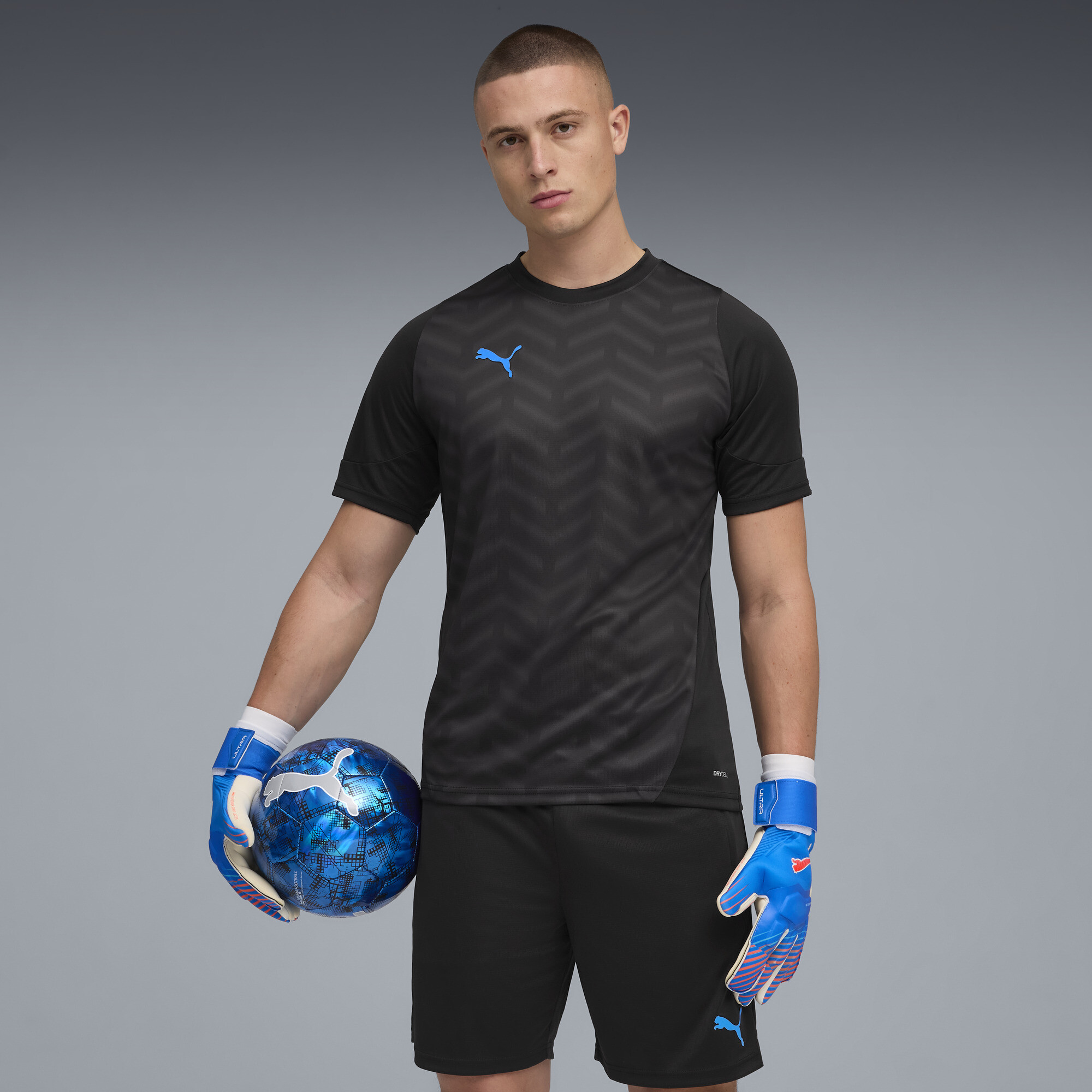 PUMA individualCUP voetbalshirt voor Heren, Blauw/Zwart/Wit, Maat S thumbnail 6