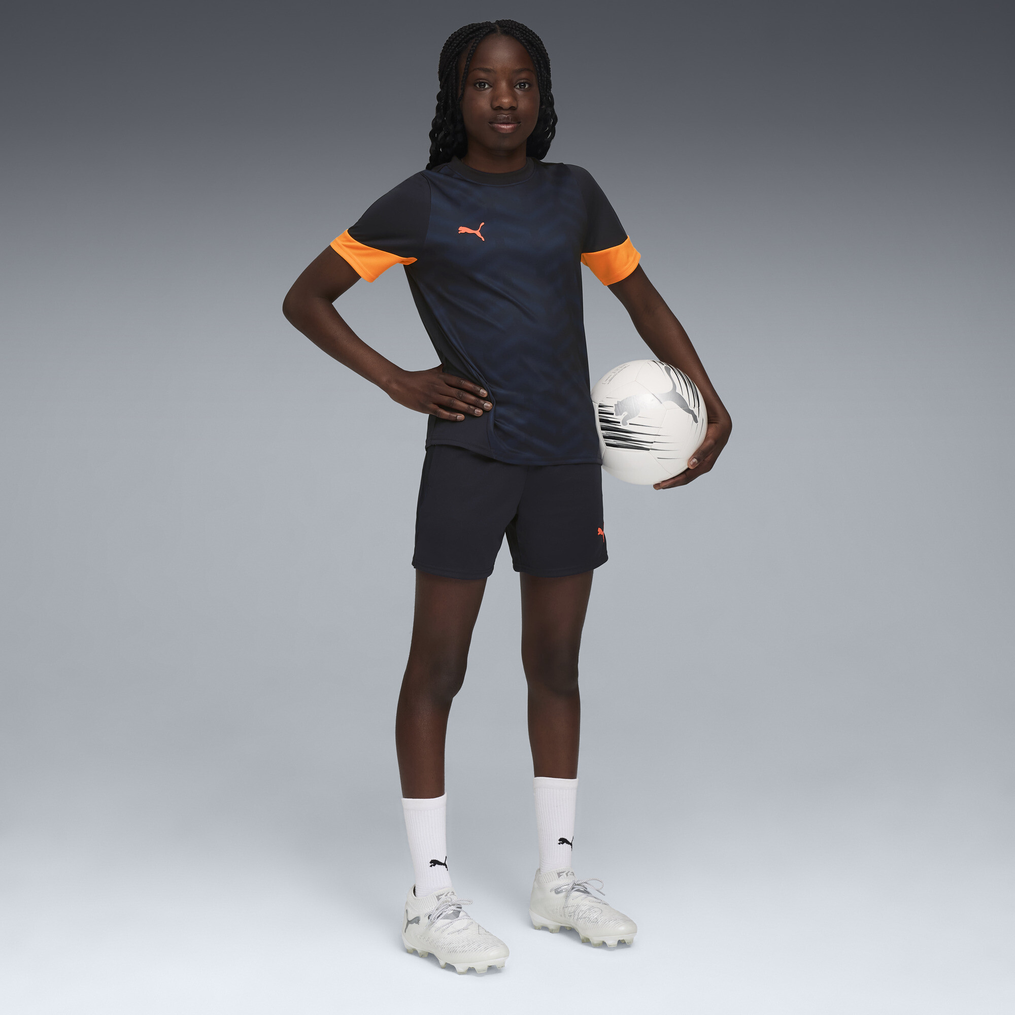 PUMA individualCUP voetbalshirt, Blauw/Rood, Maat 7-8Y thumbnail 5