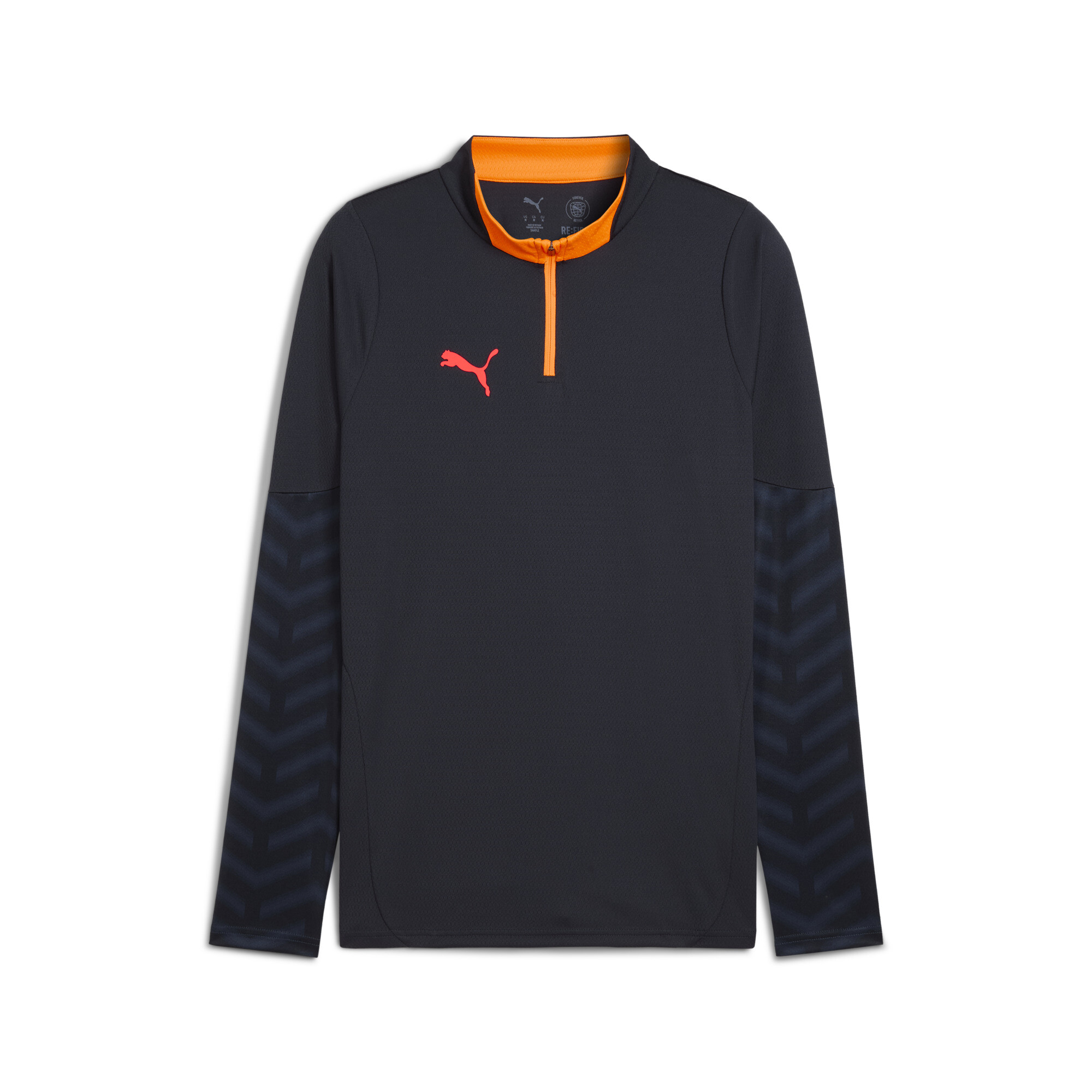 PUMA individualCUP voetbaltop met kwartrits voor Heren, Blauw/Rood, Maat XL thumbnail 3