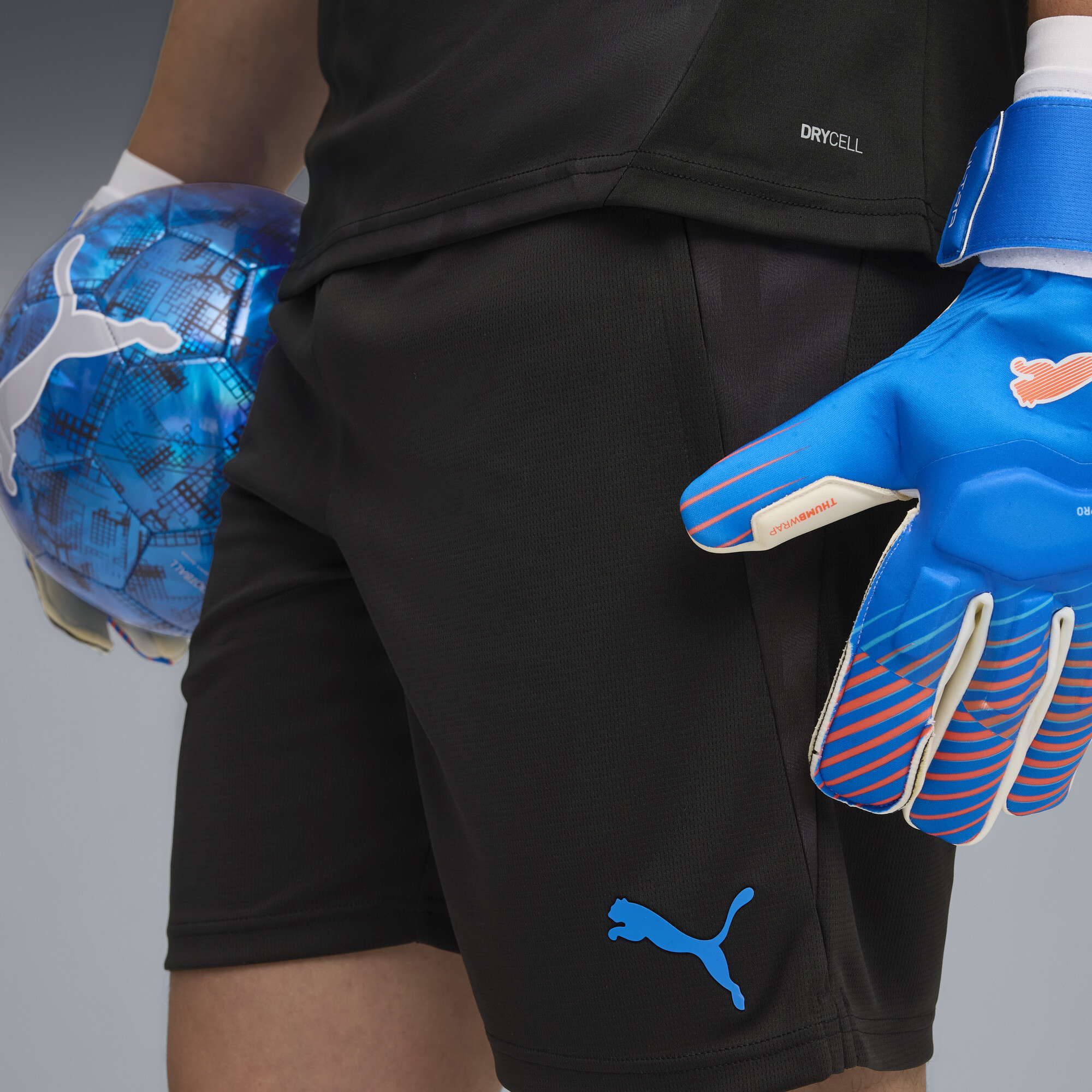 PUMA individualCUP voetbaltrainingsshort voor Heren, Blauw/Zwart/Wit, Maat XXL thumbnail 5