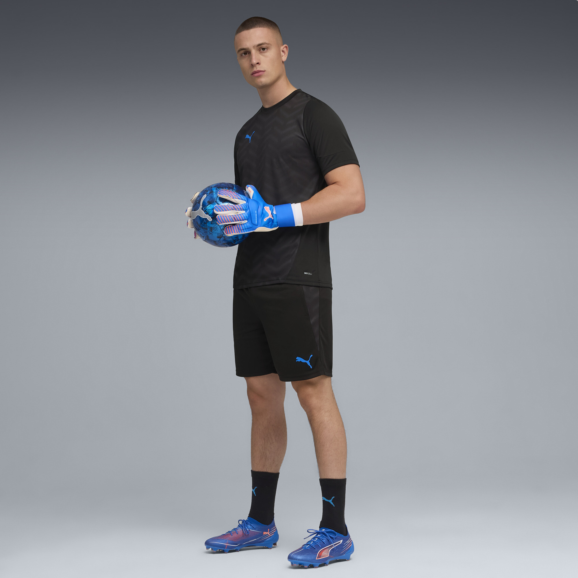 PUMA individualCUP voetbaltrainingsshort voor Heren, Blauw/Zwart/Wit, Maat XXL thumbnail 4